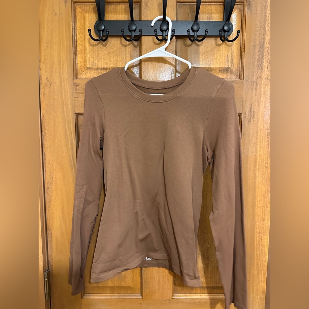 Brown Tight Long Sleeve